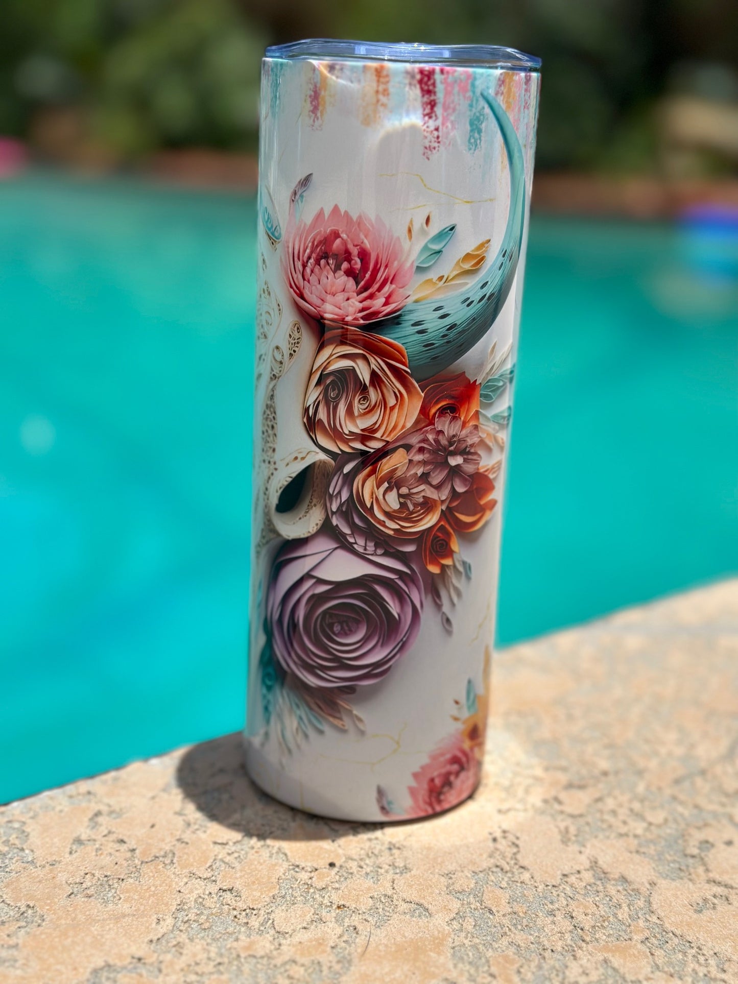 Western Floral Tumbler