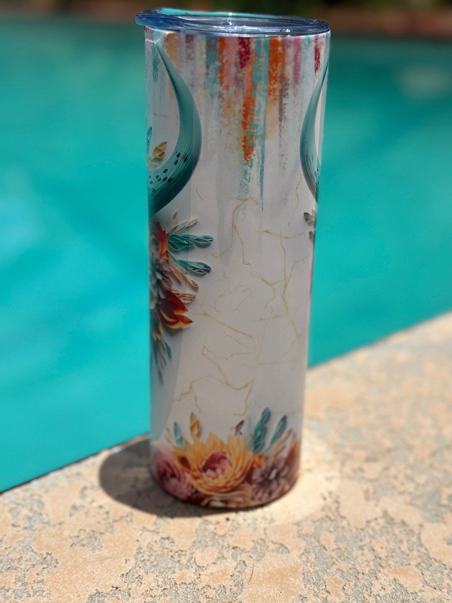 Western Floral Tumbler