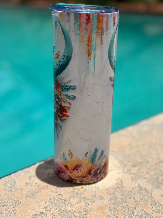Western Floral Tumbler