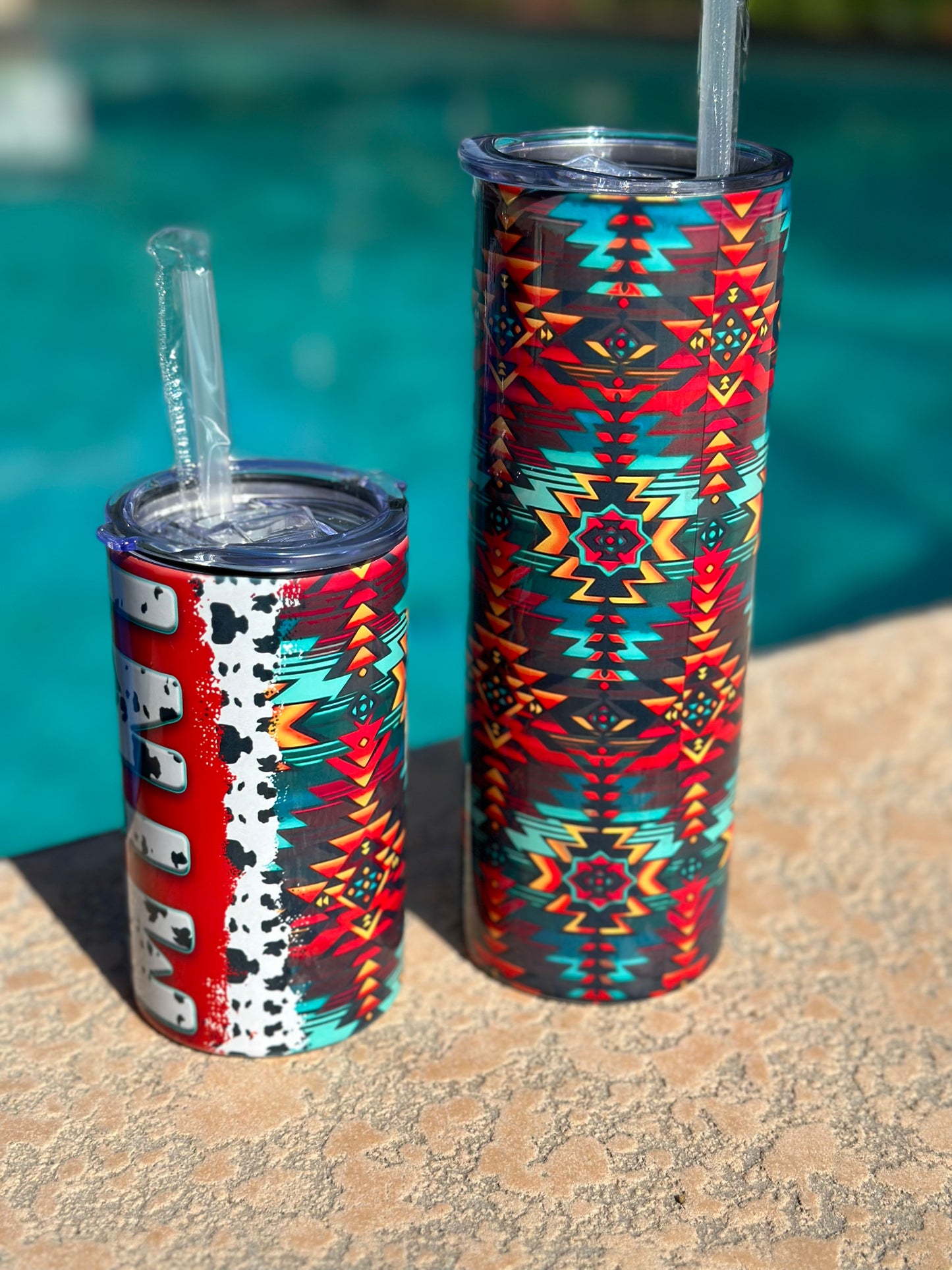 Mama & Mini Aztec Tumbler Set