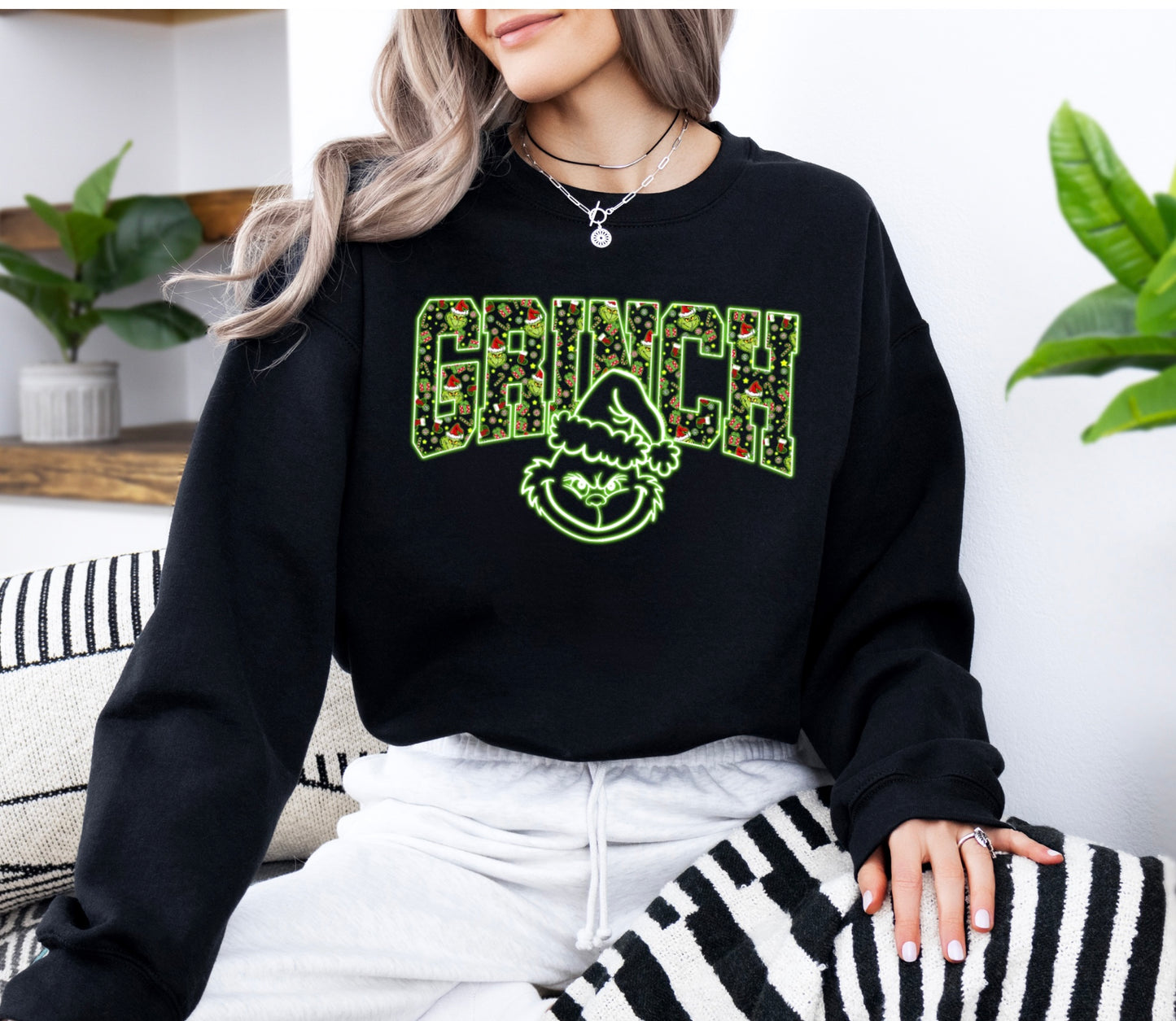 Grinchyy Vibes Christmas Apparel