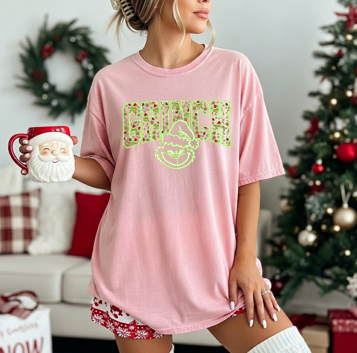 Grinchyy Vibes Christmas Apparel