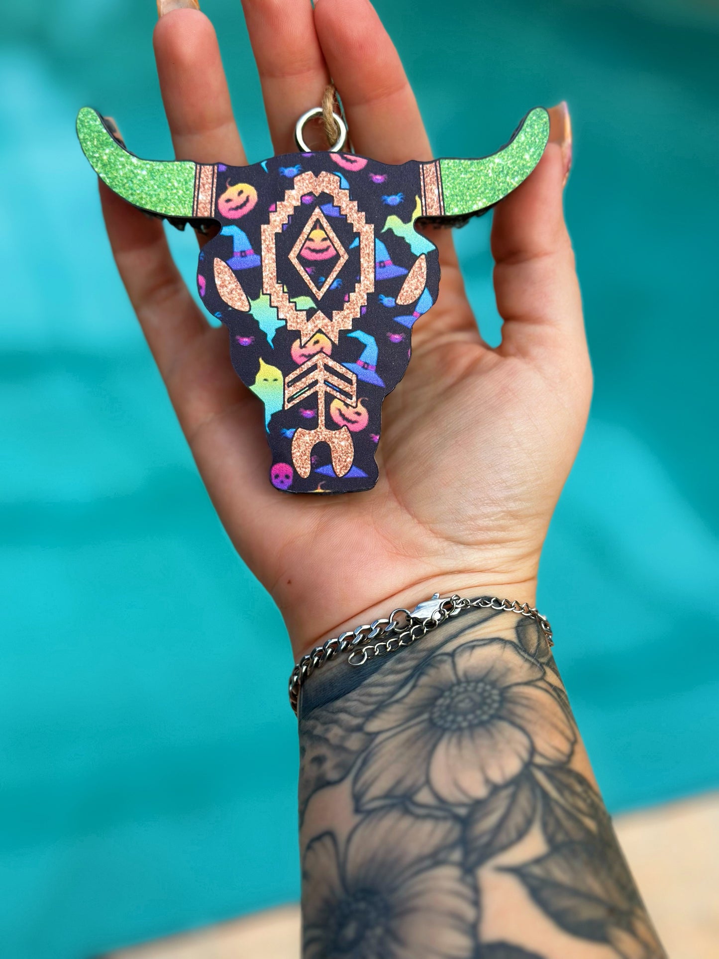 Aztec Halloween Bullhead Freshie