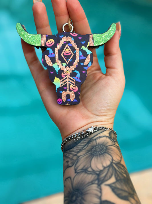 Aztec Halloween Bullhead Freshie