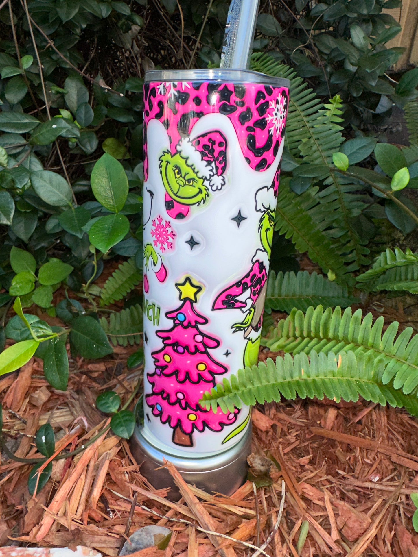 Mr.Grinch Pink Tumbler