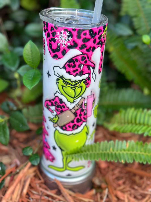 Mr.Grinch Pink Tumbler