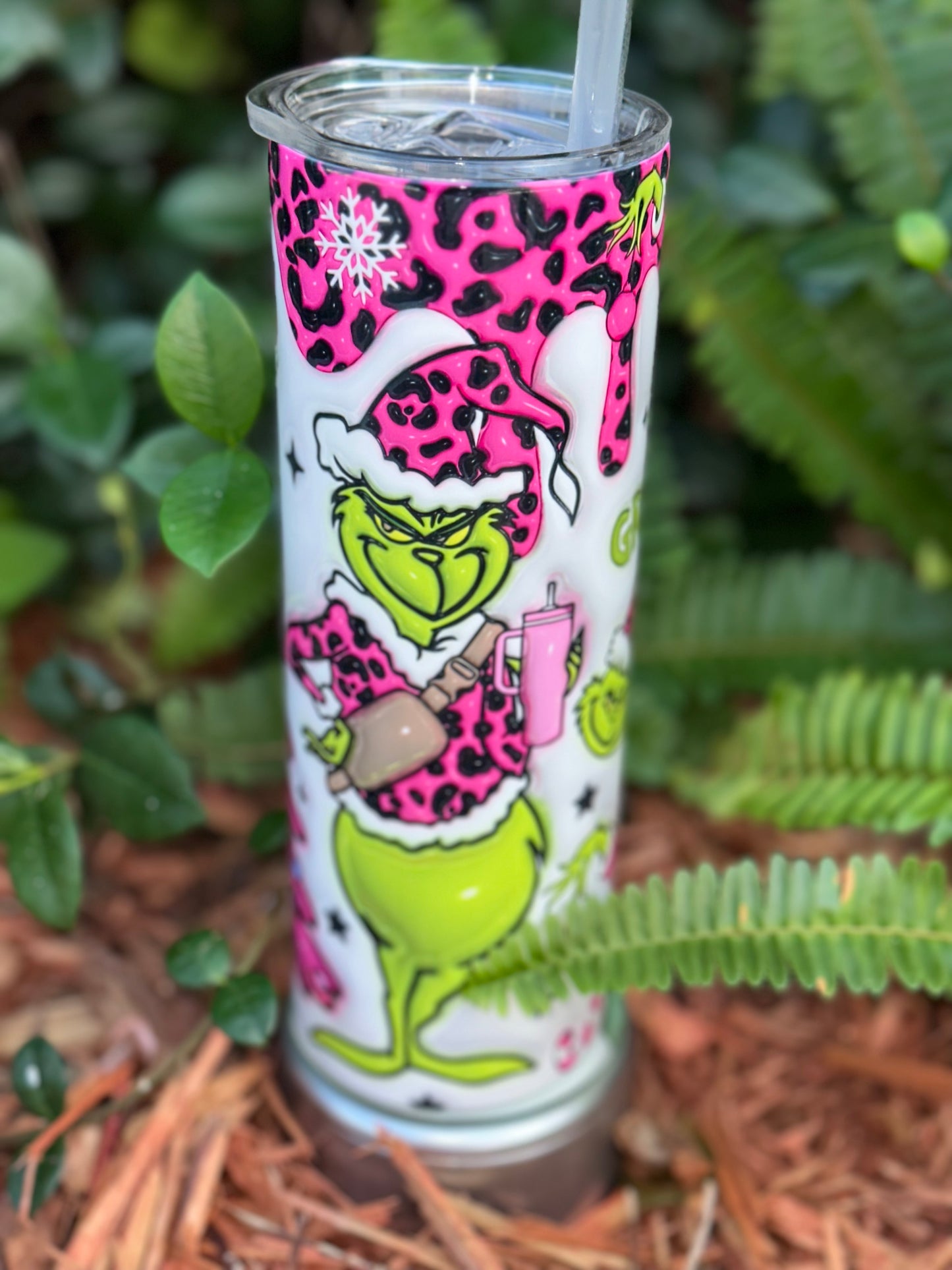 Mr.Grinch Pink Tumbler