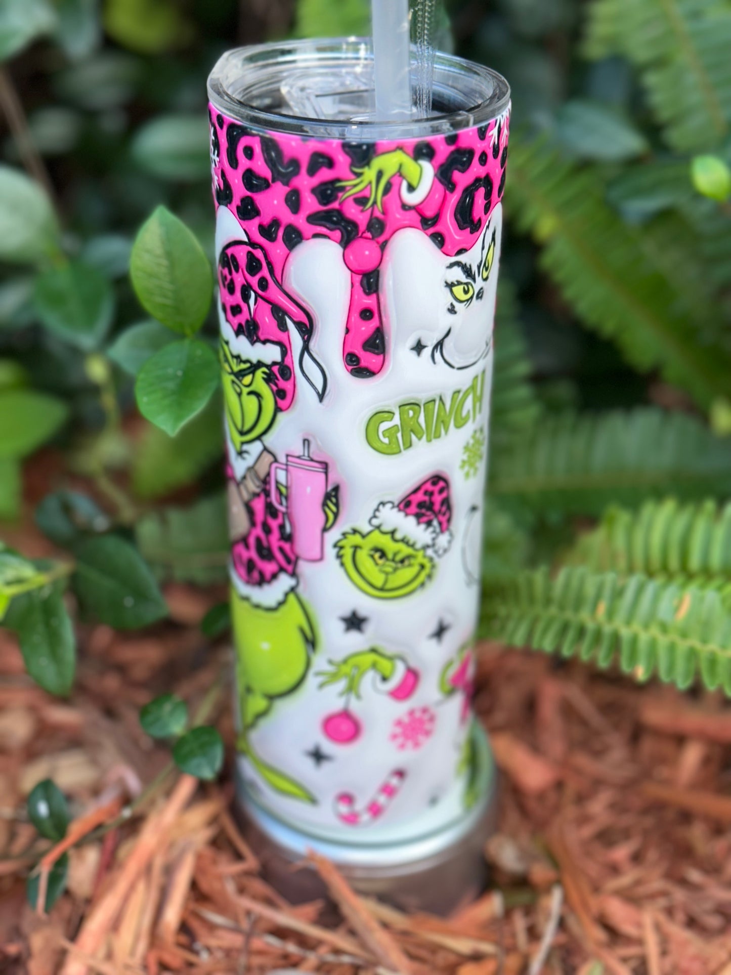 Mr.Grinch Pink Tumbler