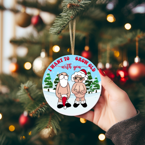 Grow old with you Ornament