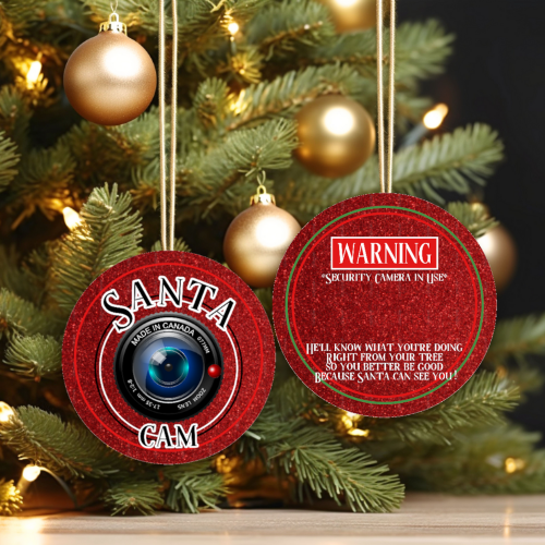 Santa Cam Ornament