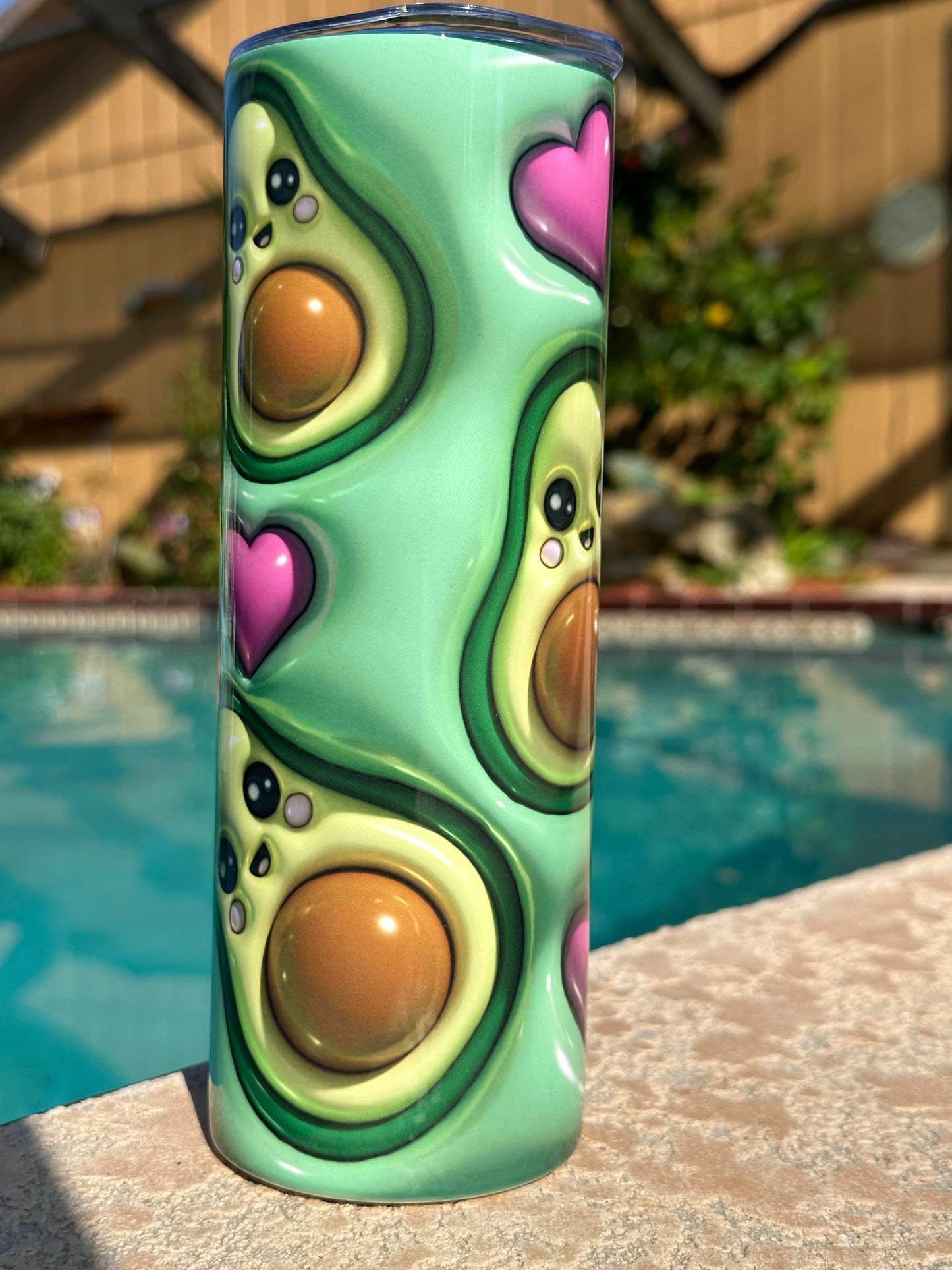 3D Avocado Tumbler